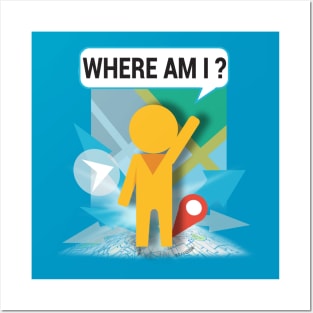 Pegman: Where am I ? Posters and Art